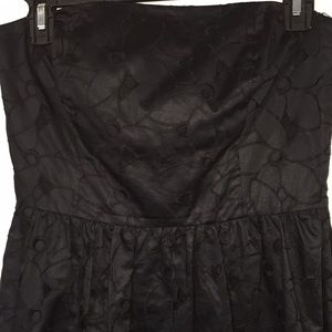 Ann Taylor Black cutout Embroidered Dress Sz 2